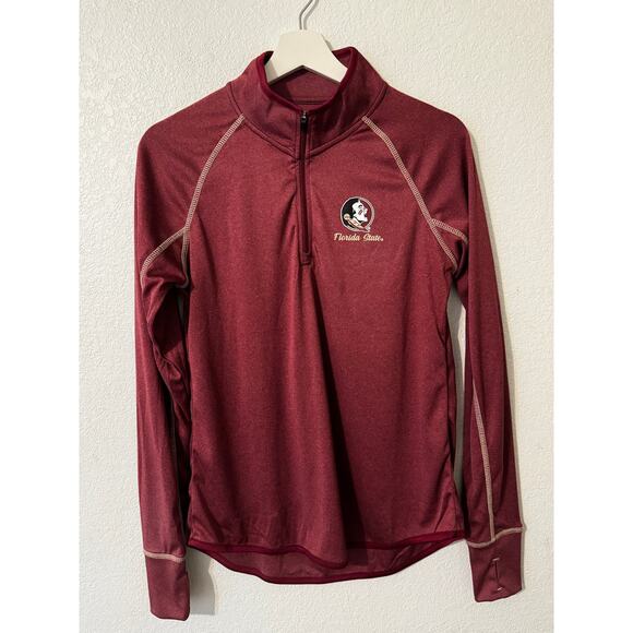 Colosseum Florida State Seminoles Women Top‎ Running 1/4 Zip Pullover Size Large - Picture 1 of 7